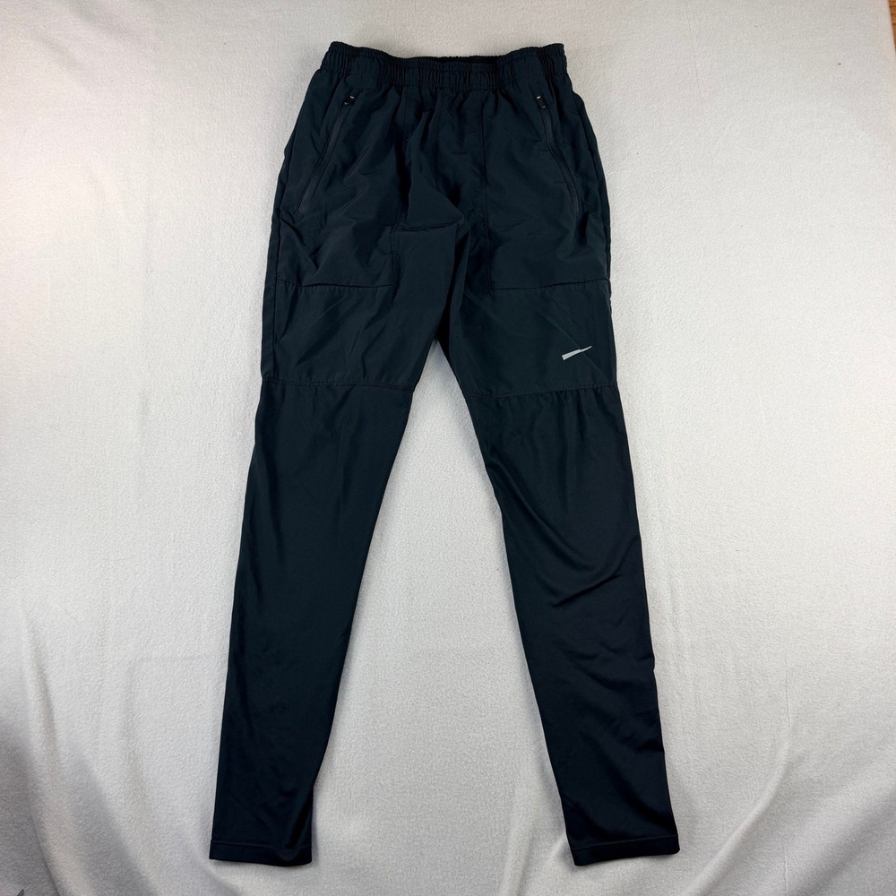 Nike Phenom Running Pants Mens Small Black Dri-FIT Tapered Hybrid AT4002-010